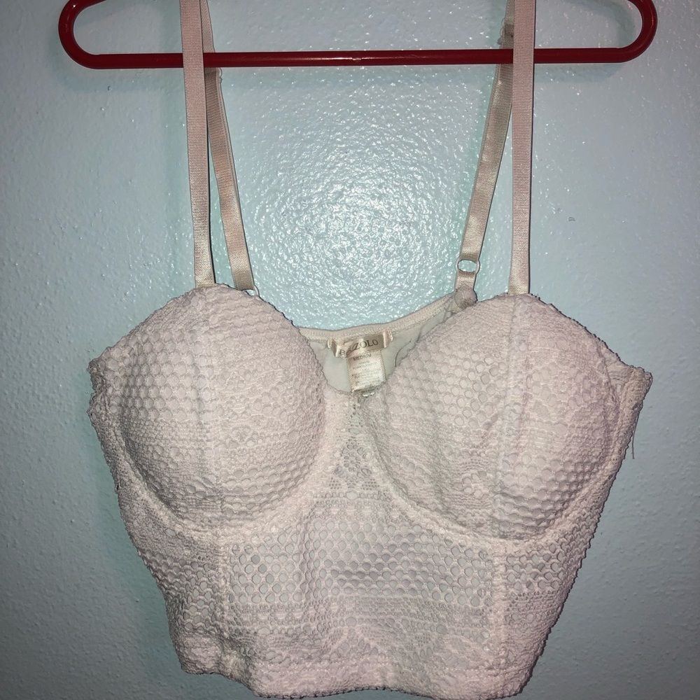 White crop top